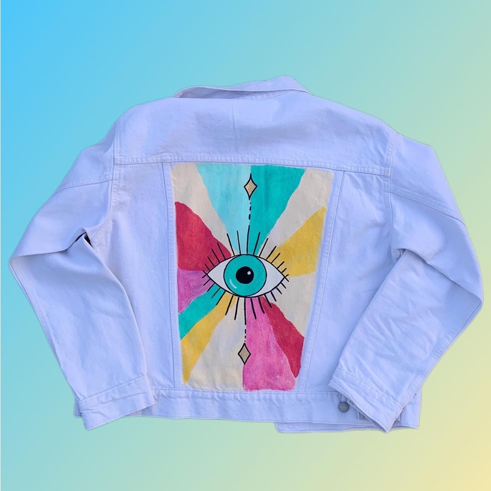Hand painted jean jacket